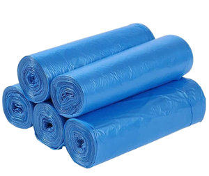 Large 10-20 L Polyethylene Drawstring Garbage <b>Bags</b> Extra-Thick Heavy Duty BEXBAG Modern Recyclable Custom Printed Multi-<b>Waste</b> - Product Image 1