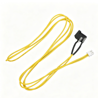 Kabel Harness Konektor Daya DC Kustom dengan Sakelar Terintegrasi, Kabel Kuning untuk Peralatan Medis & Perangkat Elektronik Kecil