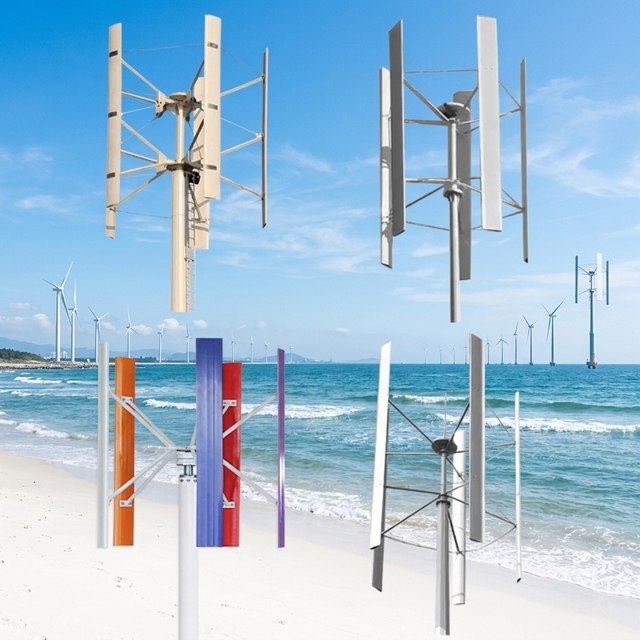 10kw Small Vertical Axis Wind Turbine Generator for Residential Use Renewable Energy Technology