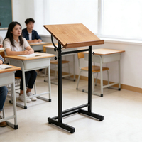 Bureau élévateur à hauteur réglable et à angle