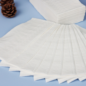 Muestras gratis proporcionadas Pañuelo facial de pulpa de madera virgen comercial Servilletas de hotel de restaurante de 3 capas personalizadas Premium - Product Image 2
