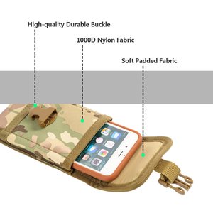 Sac utilitaire tactique Molle, pochette de ceinture durable pour téléphone, camouflage de chasse, petit sac banane de sport extérieur avec fermeture à bouton - Product Image 3