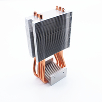 Radiateur à ailettes de haute qualité pour boîtier de jonction électrique, avec surface nickelée et tube thermique, pour applications automobiles et projecteurs, certifié ISO9001