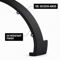 Protection de passage de roue avant gauche pour Changan CS55PLUS, référence OE 5512510-AW20, résistante aux rayures, pièce de rechange
