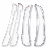 Kit de 4 caches de lentilles de feux arrière transparents imprimés en 3D sur mesure (SLA), en résine transparente, pour prototypes de lampes automobiles, petite série, OEM sans moule