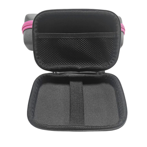 Iso Bsci Print Black Zipper Waterproof Ltgem Eva Hard <strong>Earphone</strong> airpod case <strong>Bag</strong> 150x95x40mm with Custom logo - Product Image 2