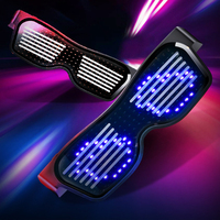 Lunettes intelligentes à affichage LED connectées à l'application Bluetooth, lunettes programmables qui s'illuminent, lunettes funky, lunettes de fête