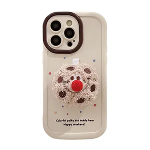 Multi Colored Dots [glossy Oil]+3D Cookie Face Pendant Popular Best-selling Series Of Mobile Phones