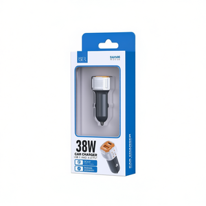 Cargador de coche de 38W con salida USB C y A, carga rápida para teléfonos y tabletas - Product Image 2