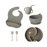 Bavoir d'alimentation pour bébé en silicone souple et imperméable de haute qualité alimentaire