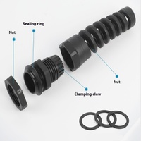 Connecteur IP68 à joint étanche pour câble en nylon anti-flexion de type M avec tête fixe résistante à la torsion série PG