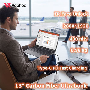 Portátil OEM Personalizado de 13 Pulgadas, <span class=keywords><strong>2</strong></span>.8K, Fibra de Carbono, 0.96kg, Intel N150, Ultra Delgado, para Negocios y Viajes - Product Image 1
