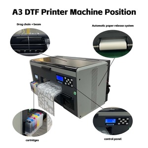 Hot bán phổ biến A3 dtf máy in dễ dàng-to-hoạt động nhiều màu máy tính để bàn T-Shirt truyền nhiệt dtf in ấn mới - Product Image 3