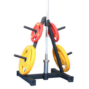 Estante de Almacenamiento para Barras de Pesas <span class=keywords><strong>y</strong></span> Discos de Gimnasio, Resistente <span class=keywords><strong>y</strong></span> Duradero - Product Image 2
