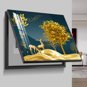 Tranh trang trí hộp điện, tranh phong cảnh trừu tượng hiện đại, khung sứ pha lê, bán buôn nhà máy - Product Image 5