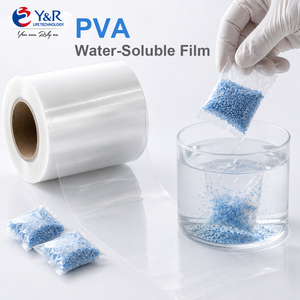 <span class=keywords><strong>Film</strong></span> soluble dans l'eau en alcool polyvinylique, personnalisé, multi-épaisseurs, logo carré, 100% PVA, <span class=keywords><strong>film</strong></span> soluble à l'eau froide, dissolution rapide - Product Image 1