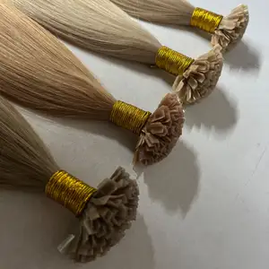 I/V/U/Y/punta plana cutícula alineada extensiones de cabello humano natural virgen extensión de cabello de queratina Remy