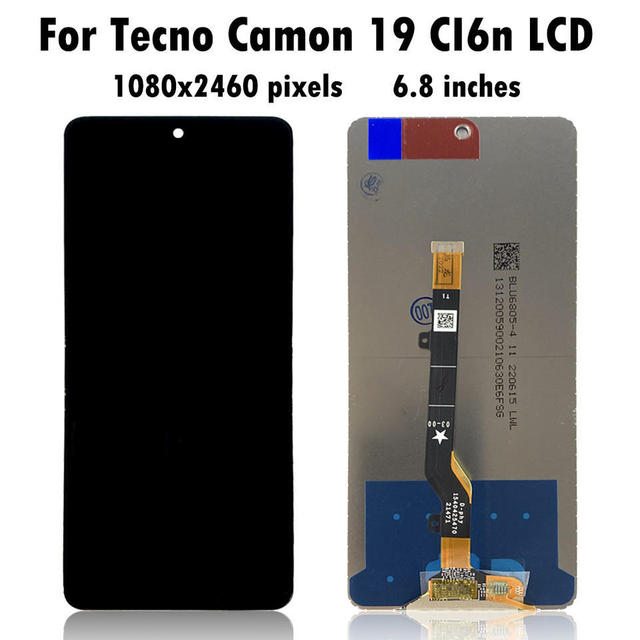 High Light Backlight Wholesale Mobile Phone LCDs Touch Screen Panel Comb for Tecno Camon 19 19Pro 19Neo Display