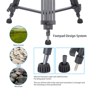 <span class=keywords><strong>Tripod</strong></span> kepala cairan aluminium tugas berat, <span class=keywords><strong>Tripod</strong></span> kepala cairan aluminium profesional untuk kamera <span class=keywords><strong>DSLR</strong></span> dan perekaman Video Camcorder - Product Image 5