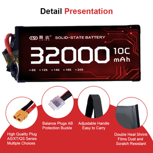 מפעל למכור ישירות 310wh/kg 6s12s14s18s24s 32ah סוללת ליתיום יון חבילת סוללות מזל ט "ט סוללה חצי מוצק - Product Image 5