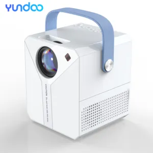 YUNDOO CY305 Android Mini LED lazer projektör Video Smartphone 3D 4K taşınabilir DLP Wifi dahili pil ile Hologram projektör