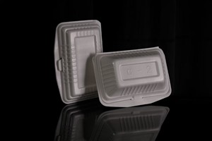 Caja para comida, cajas para comidas, contenedores para almuerzo, caja plana con rejilla, caja de tres compartimentos, caja rectangular, caja para desayuno, embalaje de espuma - Product Image 4
