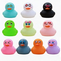 Pato Amarillo Pequeño de la Serie Batch Expression, Juguete para Nadar y Bañarse, con Sonido al Apretar, para Piscina Infantil, con Impresión de Logotipo