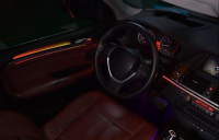 Kit d'éclairage LED intérieur pour voiture ICarsin pour BMW X5 E70 2006 - 2013, mise à niveau de l'éclairage ambiant, style galaxie dynamique coloré, accessoires