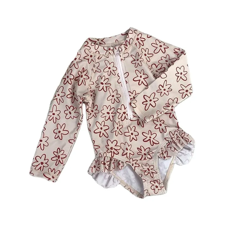 Купальник для маленьких девочек 2022, модные купальные костюмы на заказ для детей, ребристые детские купальные костюмы, высококачественные детские костюмы