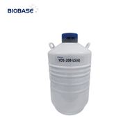 Conteneur de transport d'azote liquide BIOBASE YDS-20B-LS(6) avec couvercle verrouillable pour laboratoire médical et industriel