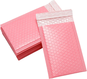 Sobres de Burbuja Autoadhesivos Mailerpak de 5x7 Pulgadas, Color Rosa, Impermeables, Seguros, Reciclables/Duraderos, para Empaque de Bebidas - Product Image 3