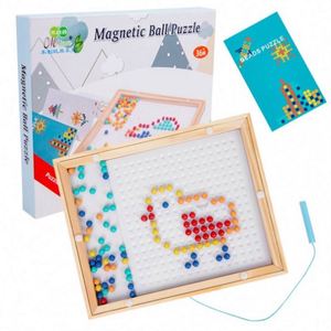 Montessori Toy Magnet Doodle <b>Extra</b> <b>Large</b> Wooden Dot Art Magnetic Drawing Board for Kids - Product Image 1