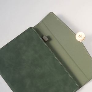 A5 <b>Binder</b> <b>Notebook</b> 100 Sheets Customized Printed Journal Leather Hardcover Thermal Binding Promotional Business Wholesale - Product Image 3