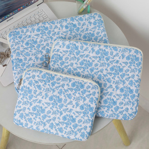 Étui portable pour tablette et ordinateur portable, en polyester matelassé, léger, durable, simple, avec fermeture éclair - Product Image 3