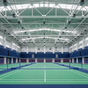 Usine métallique préfabriquée à faible coût et structure en acier <span class=keywords><strong>portable</strong></span> pour terrain de badminton pour stade extérieur - Product Image 1