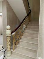 Balustrade moderne de luxe en aluminium Homedeco avec poteaux et meneurs, anti-rouille, pour escaliers extérieurs, idéale pour les halls d'hôtels et les cloisons de clubs