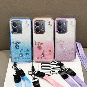 Africa กระเป๋าโทรศัพท์ transsion สำหรับ infinix Note40 pro/ Hot50/30i/Spark30C/30/P65/A50C โครเมี่ยมไล่ระดับสีสุดหรู TPU เคสเด็กผู้หญิง - Product Image 1