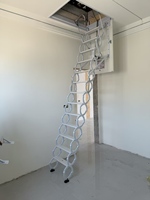 Escalier mural rétractable en acier au carbone, capacité de charge 300 kg, pliable, télescopique, escalier de grenier extensible