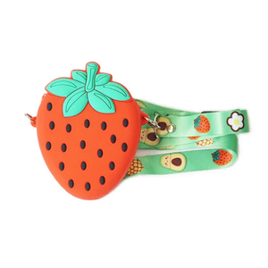 Japanese Style Mini Fruit Custom Silicone Cartoon Pouch <b>Purse</b> Waterproof Kids Handbags <b>Cute</b> Girl Beautiful Shoulder Bags for - Product Image 4