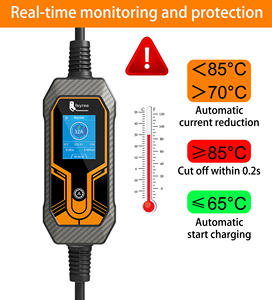 Cargador de Vehículos Eléctricos Feyree GBT 32A, Corriente Ajustable de 7kW, Monofásico, Cable de Carga de 5 Metros para Autos Chinos, Cargador BYD con Adaptador - Product Image 3