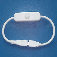 Câble micro USB mâle à femelle de 0.3m avec interrupteur marche/arrêt