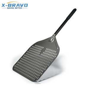 Offerta Speciale Pala per <span class=keywords><strong>Pizza</strong></span> Forata da 14/13/12 Pollici Rettangolare Pala per <span class=keywords><strong>Pizza</strong></span> in Alluminio con Rivestimento Duro Utensile Corto - Product Image 1