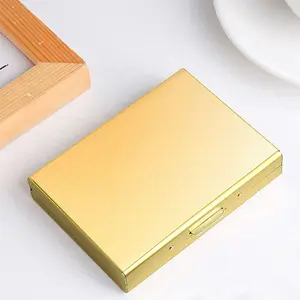 Hot Sale RFID Blocking Minimalist Micro Fiber Real Leather Slim Money Clip Wallets For Men Card Colder