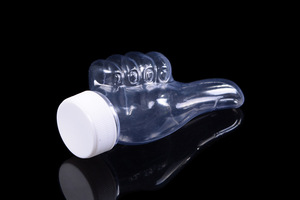 New Product Attractive Hand Shape Fashion Design PET <b>Plastic</b> Juice Water Bottle 50ml Beverages Milk Tea Bottle With <b>Cap</b> - Product Image 6
