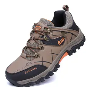 Low Moq Pu Leather Sport Men Waterproof Outdoor Shoes Hiking Boots For Climbing