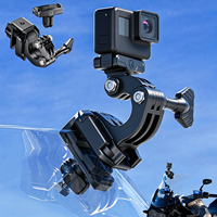 Support de caméra d'action pour pare-brise de moto Kewig X2 compatible avec DJI Osmo Action, support de caméra à dégagement rapide