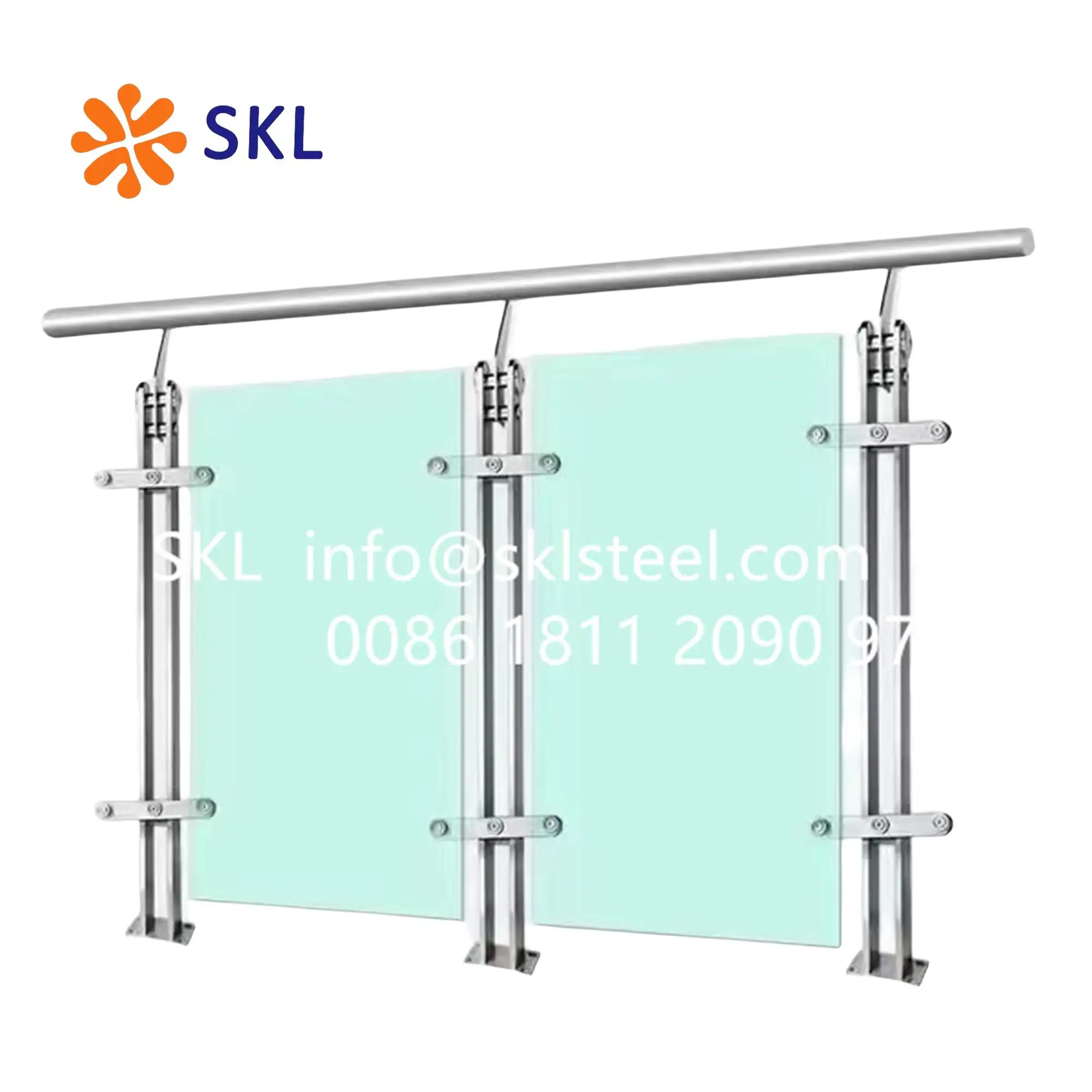 SS201 SS304 SS316 SS316L Factory Good quality Stainless Steel material good price Outdoor Bridge Handrail   Balustrade