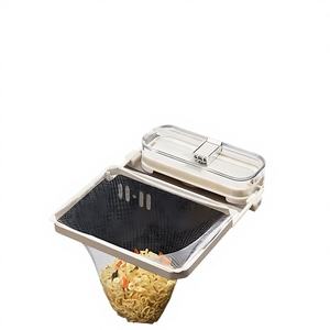 Égouttoir pliable en plastique pour évier de cuisine, panier de drainage pour légumes et fruits, avec ventouse et sac de rangement en filet - Product Image 1