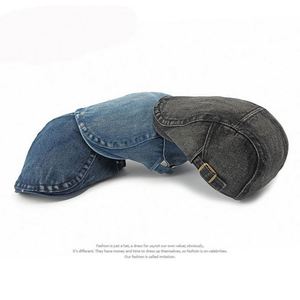 2024 Custom Newsboy Ivy Beret Hat Irish Tweed <b>Flat</b> <b>Cap</b> Denim Casual Beach Party Outdoor Unisex Wholesale - Product Image 4