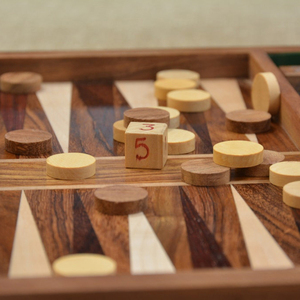 Bán Buôn Tùy Chỉnh Antique Khắc Bằng Gỗ Sang Trọng Vải Backgammon Trò Chơi Set Made In China - Product Image 6